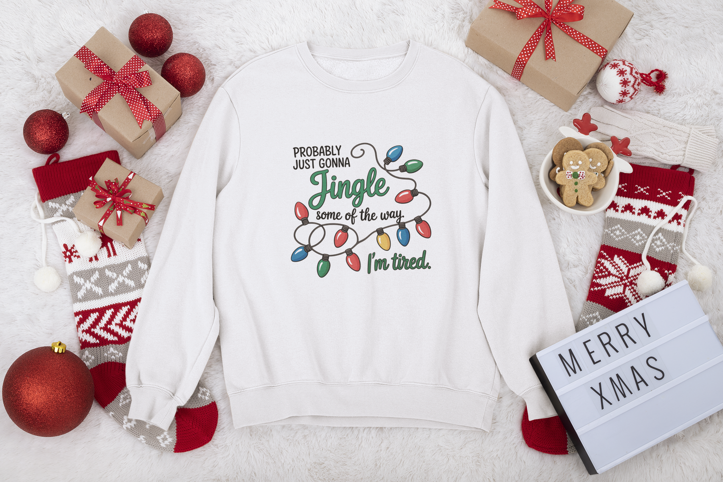 Jingle Some of the Way - Christmas Sweatshirt