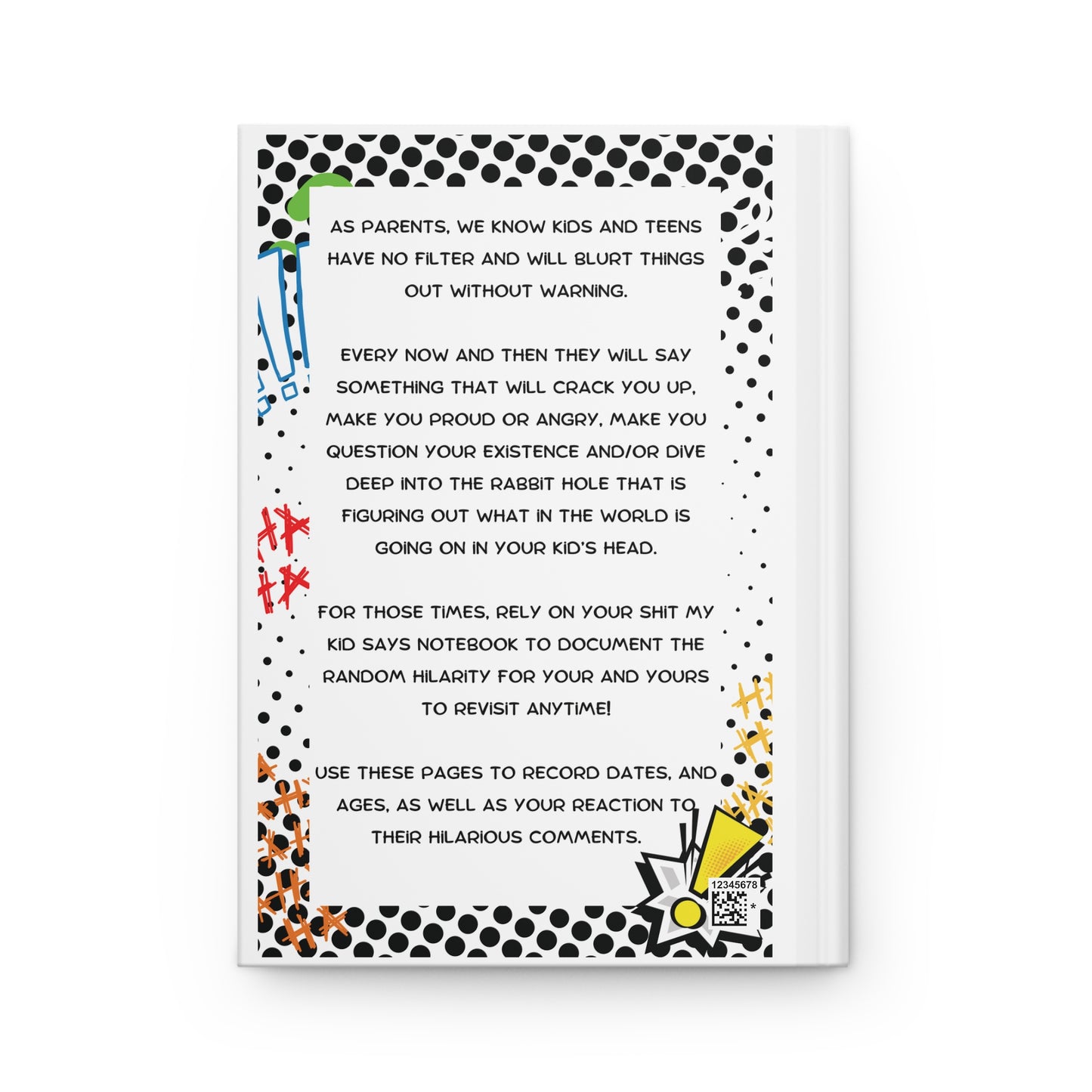Funny Parent's Journal: 'Shit My Kid Says' - A Fun Hardcover Journal for Capturing Ingenious Quotes