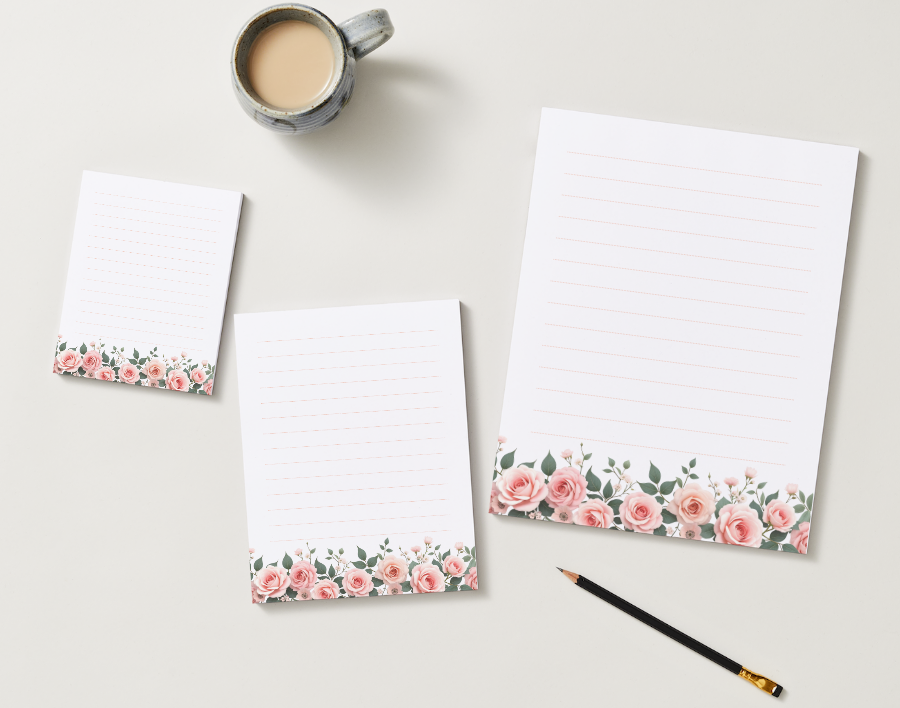 Lined Notepad - Name plate companion