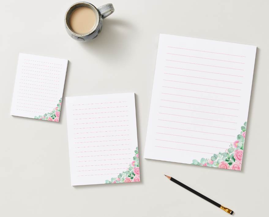 Lined Notepad - Name plate companion