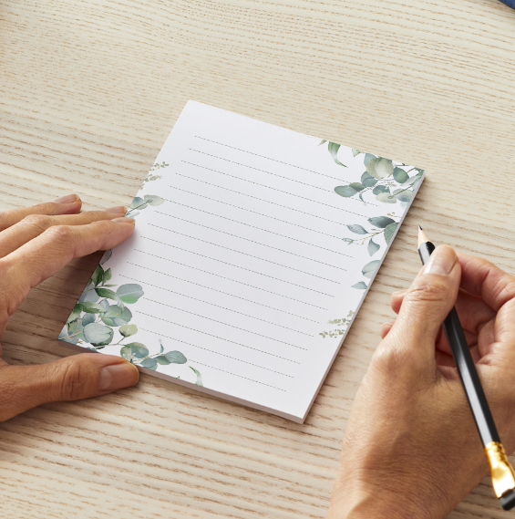 Lined Notepad - Name plate companion