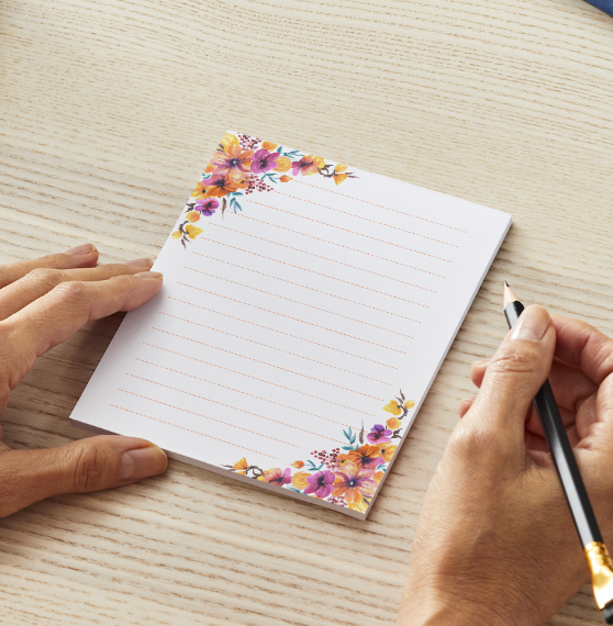 Lined Notepad - Name plate companion