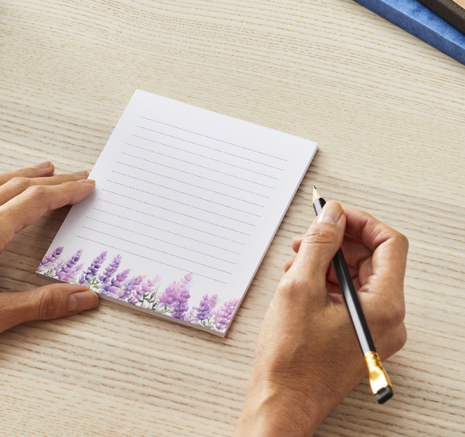 Lined Notepad - Name plate companion