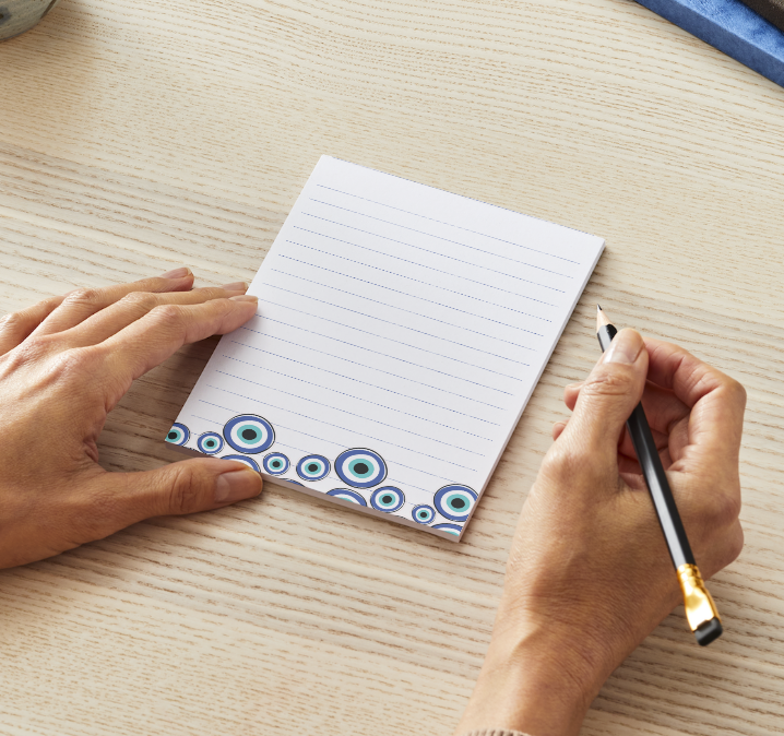 Lined Notepad - Name plate companion