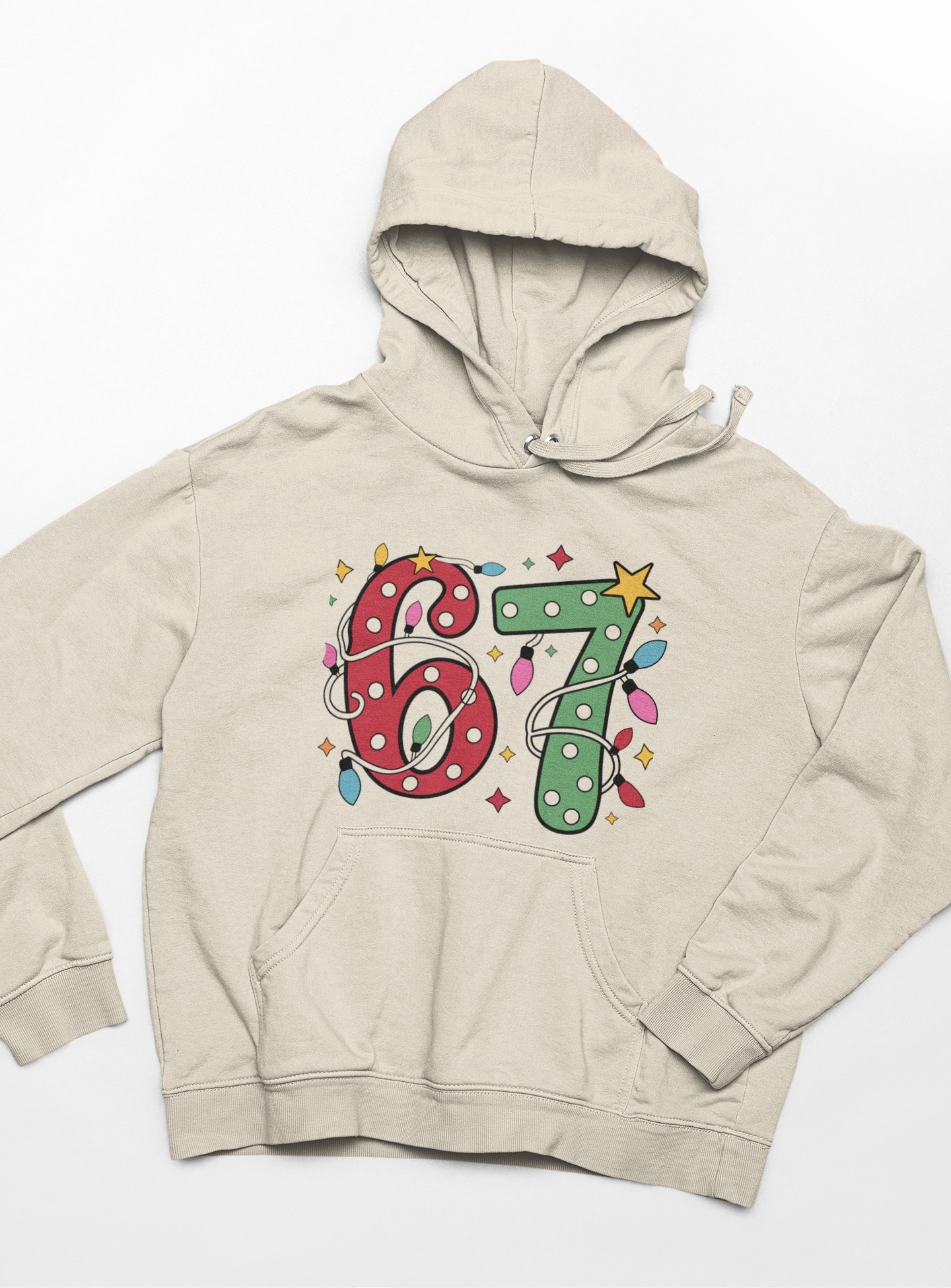 6 7 Christmas Lights Hoodie