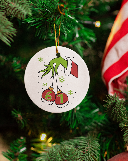 Grinchy 6 7  Ornament